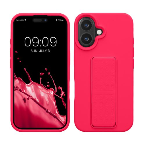 Pouzdro Kwmobile pro Apple iPhone 16, růžové, silikonové, KWM000022UM001C