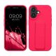 Pouzdro Kwmobile pro Apple iPhone 16, růžové, silikonové, KWM000022UM001C