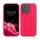 Pouzdro Kwmobile pro Apple iPhone 16 Pro, růžové, silikonové, KWM000022UN001C