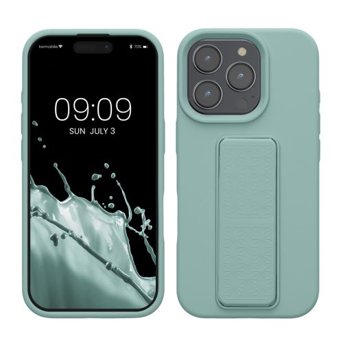 Pouzdro Kwmobile pro Apple iPhone 16 Pro, světle zelené, silikonové, KWM000022UN002C