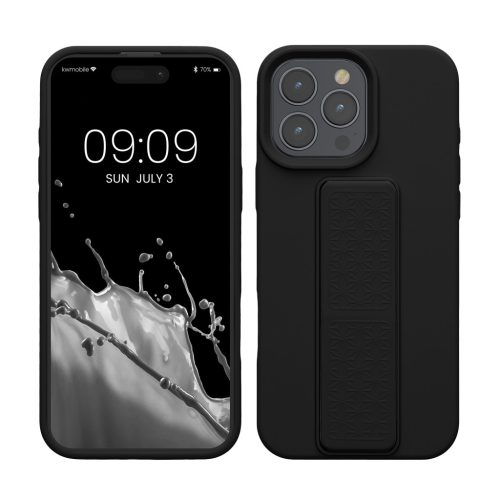 Pouzdro Kwmobile pro Apple iPhone 16 Pro Max, černé, silikonové, KWM000022UO003C