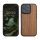 Pouzdro Kwmobile pro Apple iPhone 16 Pro, hnědé, dřevo/silikon, KWM000022UQ001C