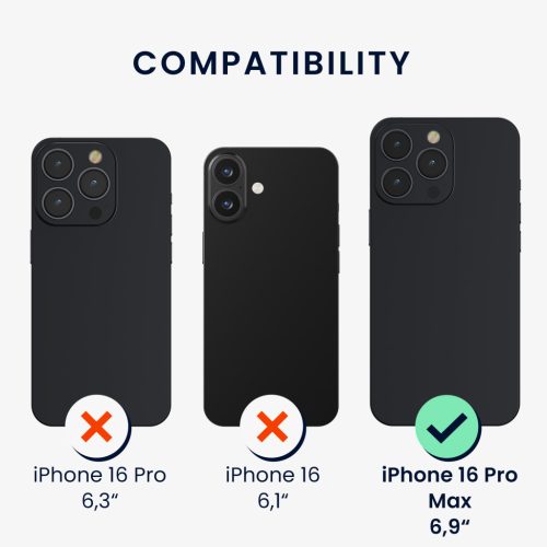 Pouzdro Kwmobile pro Apple iPhone 16 Pro Max, hnědé, dřevo/silikon, KWM000022UR001C