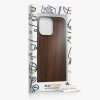 Pouzdro Kwmobile pro Apple iPhone 16 Pro Max, hnědé, dřevo/silikon, KWM000022UR001C