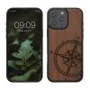 Pouzdro Kwmobile pro Apple iPhone 16 Pro Max, hnědé, dřevo/silikon, KWM000022UU001C