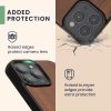 Pouzdro Kwmobile pro Apple iPhone 16 Pro Max, hnědé, dřevo/silikon, KWM000022UU001C