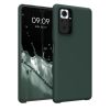 Pouzdro Kwmobile pro Xiaomi Redmi Note 10 Pro, tmavě zelené, silikonové, KWM000012OI010C