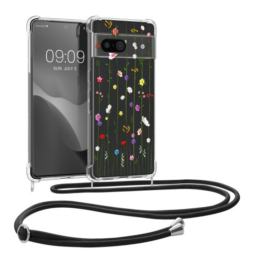 Pouzdro Kwmobile se šňůrkou na krk pro Google Pixel 8a, vícebarevné, silikonové, KWM000020KX003C