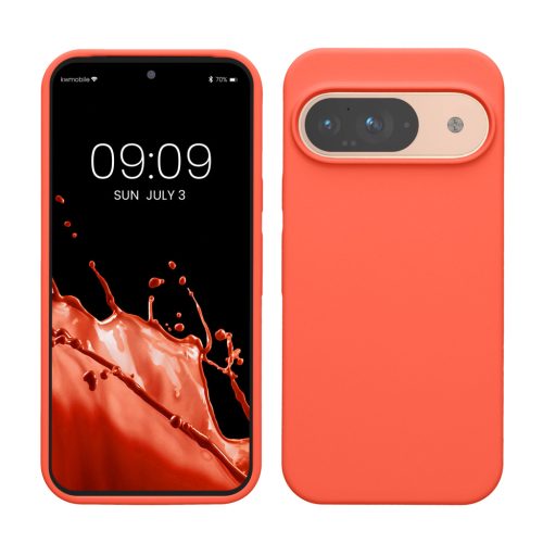 Pouzdro Kwmobile pro Google Pixel 9/Pixel 9 Pro, růžové, silikonové, KWM000020PI020C