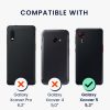 Sada pouzdra a ochranné fólie Kwmobile pro Samsung Galaxy Xcover 5, černá, ekokůže/silikon, KWM000021UY001C
