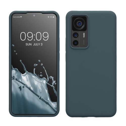 Pouzdro Kwmobile pro Xiaomi 12T/12T Pro, tmavě zelené, silikonové, KWM000017RL013C