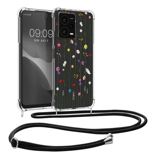 Pouzdro Kwmobile se šňůrkou na krk pro Xiaomi Redmi Note 12 Pro 5G, vícebarevné, silikonové, KWM000018CU004C