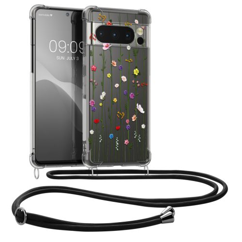 Pouzdro Kwmobile se šňůrkou na krk pro Google Pixel 8 Pro, vícebarevné, silikonové, KWM0000208S005C