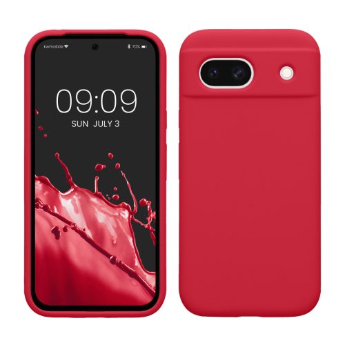 Pouzdro Kwmobile pro Google Pixel 8a, růžové, silikonové, KWM000020KQ038C