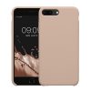 Pouzdro Kwmobile pro Apple iPhone 8 Plus/iPhone 7 Plus, krémové, silikonové, KWM0000087L104C