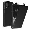 Pouzdro Kwmobile pro Samsung Galaxy A12, černé, ekokůže/silikon, KWM000021VO001C