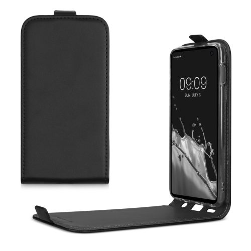 Pouzdro Kwmobile pro Samsung Galaxy S10e, černé, ekokůže/silikon, KWM000021VP001C