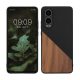 Pouzdro Kwmobile pro OnePlus Nord CE4 Lite, hnědé/černé, dřevo/silikon, KWM000022UX001C