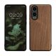 Pouzdro Kwmobile pro OnePlus Nord CE4 Lite, hnědé, dřevo/silikon, KWM000022UY001C