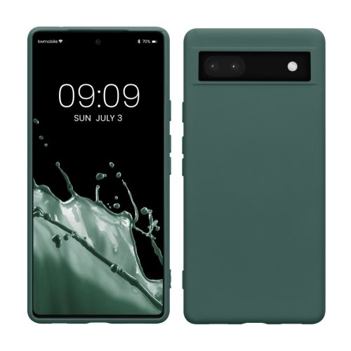 Pouzdro Kwmobile pro Google Pixel 6a, zelené, silikonové, KWM000015OO023C