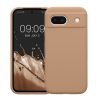 Pouzdro Kwmobile pro Google Pixel 8a, krémové, silikonové, KWM000020KQ043C