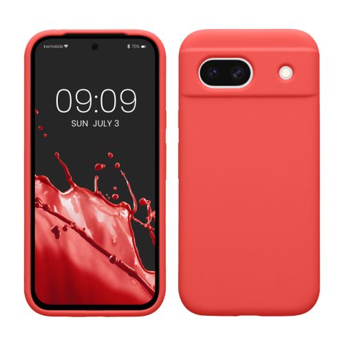 Pouzdro Kwmobile pro Google Pixel 8a, červené, silikonové, KWM000020KQ050C