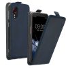 Pouzdro Kwmobile pro Samsung Galaxy Xcover 5, tmavě modré, ekokůže/silikon, KWM000012NW002C