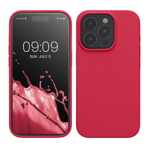 Silikonový kryt Kwmobile pro Apple iPhone 15 Pro, růžový, KWM000020CC037C