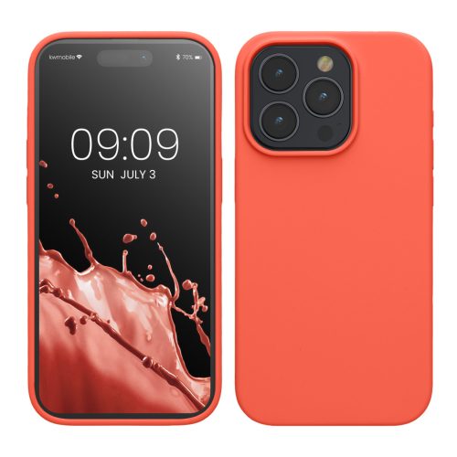 Silikonový kryt Kwmobile pro Apple iPhone 15 Pro, růžový, KWM000020CC038C