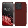 Pouzdro Kwmobile pro Apple iPhone 15 Pro, tmavě červené, silikonové, KWM000020CC040C