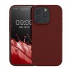 Pouzdro Kwmobile pro Apple iPhone 15 Pro, tmavě červené, silikonové, KWM000020CC040C