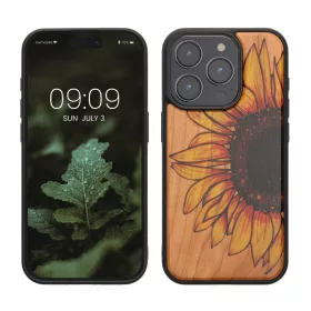   Pouzdro Kwmobile pro Apple iPhone 15 Pro, vícebarevné, dřevo/silikon, KWM000020EI004C