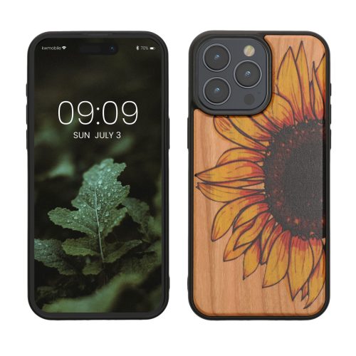 Pouzdro Kwmobile pro Apple iPhone 15 Pro Max, vícebarevné, dřevo/silikon, KWM000020EJ002C