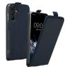 Pouzdro Kwmobile pro Samsung Galaxy A15 5G, tmavě modré, ekokůže/silikon, KWM000021OM002C