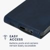 Pouzdro Kwmobile pro Samsung Galaxy A15 5G, tmavě modré, ekokůže/silikon, KWM000021OM002C