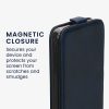 Pouzdro Kwmobile pro Samsung Galaxy A15 5G, tmavě modré, ekokůže/silikon, KWM000021OM002C