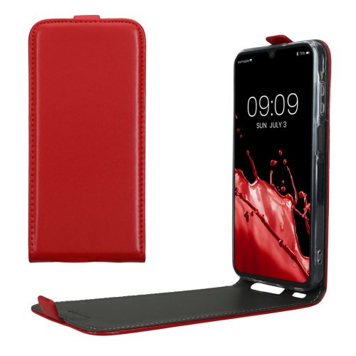 Pouzdro Kwmobile pro Samsung Galaxy A15 5G, červené, ekokůže/silikon, KWM000021OM003C