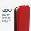Pouzdro Kwmobile pro Samsung Galaxy A15 5G, červené, ekokůže/silikon, KWM000021OM003C