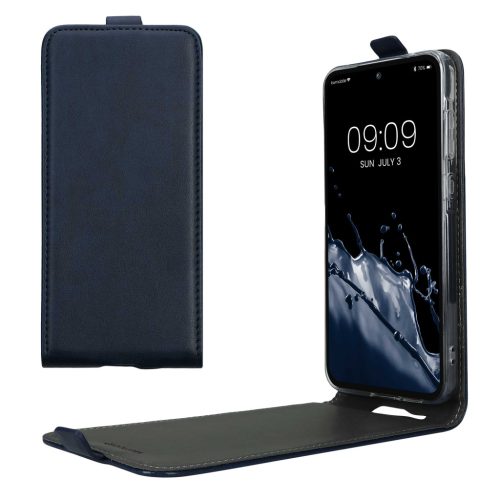Pouzdro Kwmobile pro Samsung Galaxy A55 5G, tmavě modré, ekokůže/silikon, KWM000021OP002C