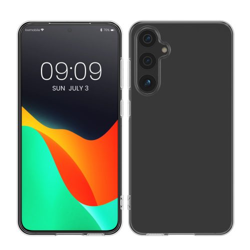 Pouzdro Kwmobile pro Samsung Galaxy A55 5G, průhledné, silikonové, KWM000021VT001C