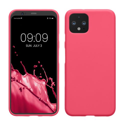 Pouzdro Kwmobile pro Google Pixel 4, růžové, silikonové, KWM000010ON015C
