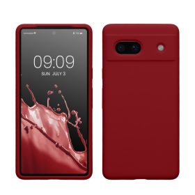   Pouzdro Kwmobile pro Google Pixel 7a, červené, silikonové, KWM000019YE052C