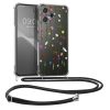 Pouzdro Kwmobile se šňůrkou na krk pro Xiaomi Redmi 12, vícebarevné, silikonové, KWM0000209P003C