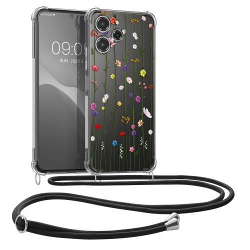 Pouzdro Kwmobile se šňůrkou na krk pro Xiaomi Redmi 12, vícebarevné, silikonové, KWM0000209P003C