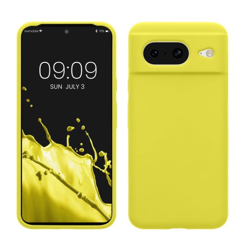 Pouzdro Kwmobile pro Google Pixel 8, žluté, silikonové, KWM000020JF037C