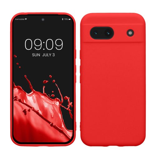 Pouzdro Kwmobile pro Google Pixel 8a, červené, silikonové, KWM000020KU032C