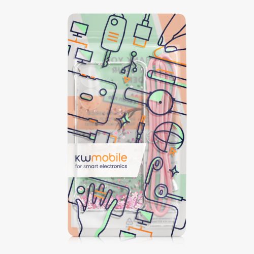Pouzdro Kwmobile se šňůrkou na krk pro Xiaomi Redmi 13, vícebarevné, silikonové, KWM000020QL001C