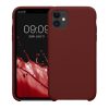 Silikonový kryt Kwmobile pro Apple iPhone 11, tmavě červený, KWM000010EY113C
