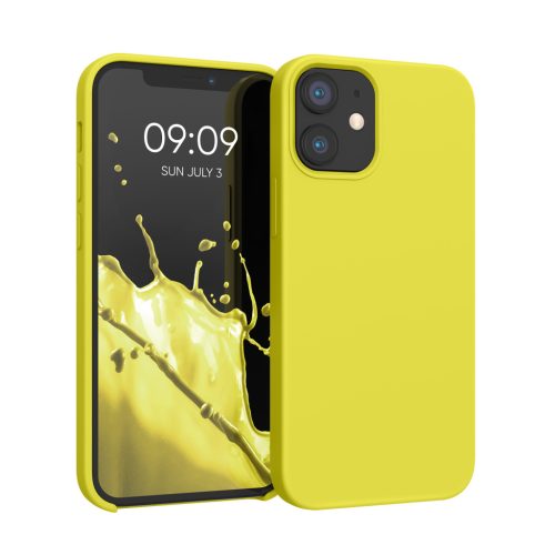 Silikonový kryt Kwmobile pro Apple iPhone 12 Mini, žlutý, KWM000011JO070C