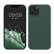 Pouzdro Kwmobile pro Apple iPhone 14, tmavě zelené, silikonové, KWM000016NI050C